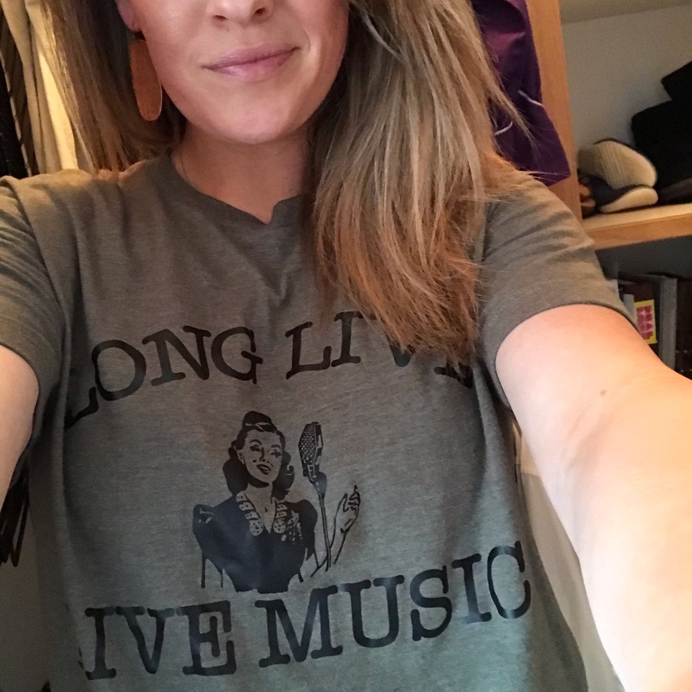 Long Live Live Music tee